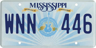 MS license plate WNN446