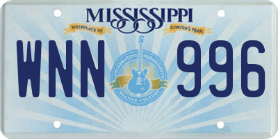 MS license plate WNN996