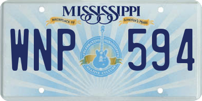 MS license plate WNP594
