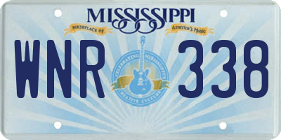 MS license plate WNR338