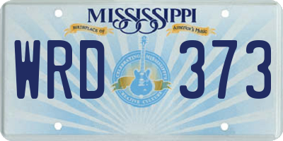 MS license plate WRD373