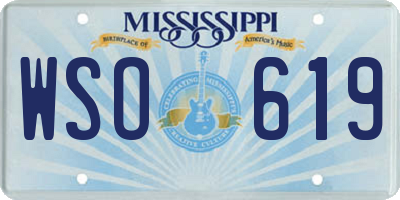 MS license plate WSO619