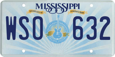 MS license plate WSO632