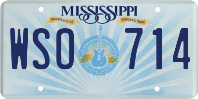 MS license plate WSO714