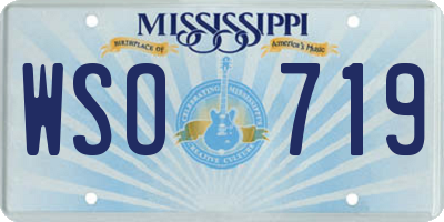 MS license plate WSO719