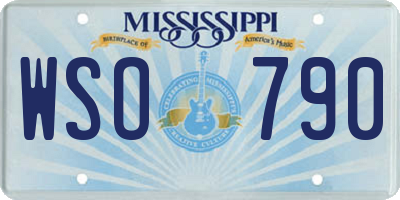 MS license plate WSO790