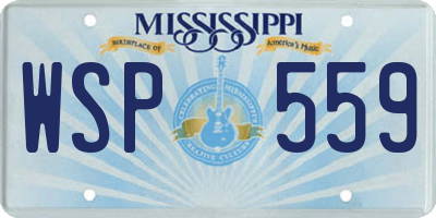 MS license plate WSP559