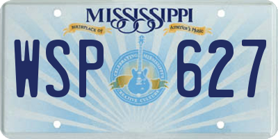 MS license plate WSP627