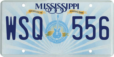 MS license plate WSQ556
