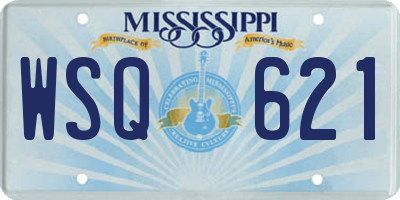 MS license plate WSQ621