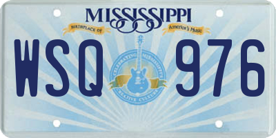 MS license plate WSQ976