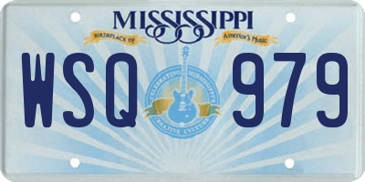 MS license plate WSQ979