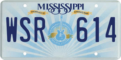 MS license plate WSR614