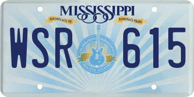 MS license plate WSR615