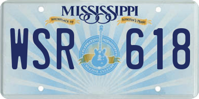 MS license plate WSR618
