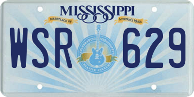MS license plate WSR629