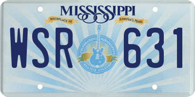 MS license plate WSR631