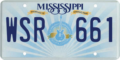 MS license plate WSR661