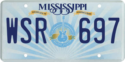 MS license plate WSR697