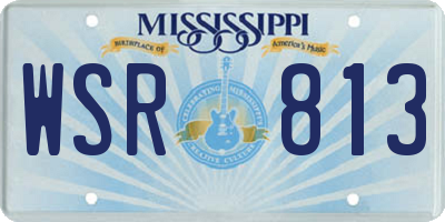 MS license plate WSR813