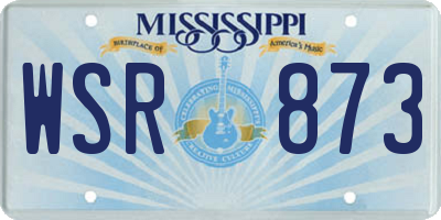 MS license plate WSR873