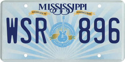 MS license plate WSR896