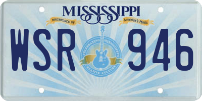 MS license plate WSR946