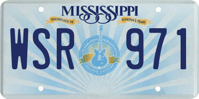 MS license plate WSR971