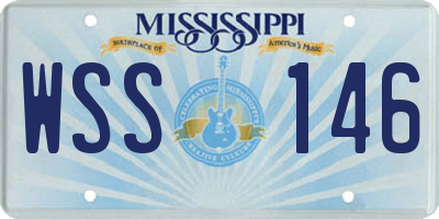 MS license plate WSS146