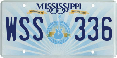 MS license plate WSS336