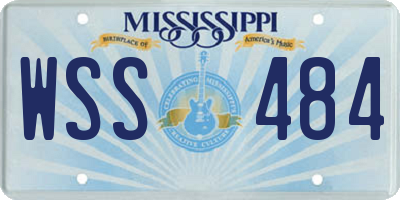 MS license plate WSS484