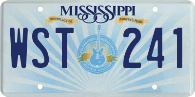 MS license plate WST241