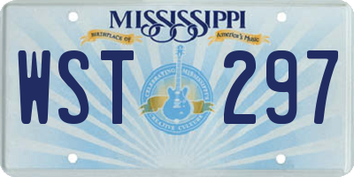 MS license plate WST297