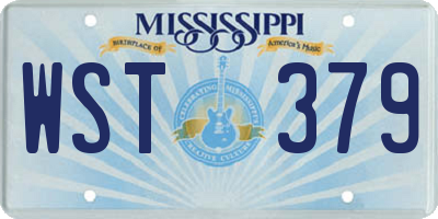 MS license plate WST379