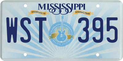 MS license plate WST395