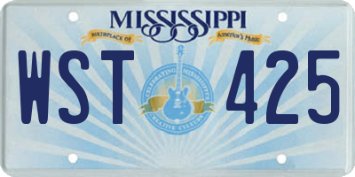 MS license plate WST425