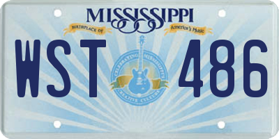 MS license plate WST486