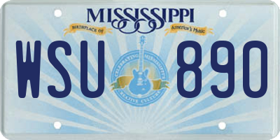 MS license plate WSU890