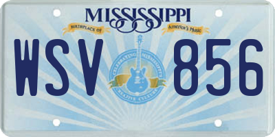 MS license plate WSV856