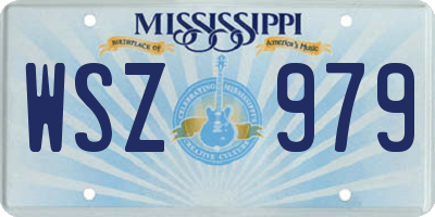 MS license plate WSZ979