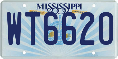 MS license plate WT6620
