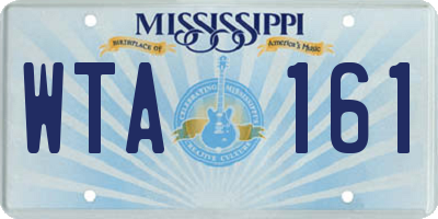 MS license plate WTA161