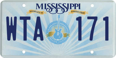MS license plate WTA171