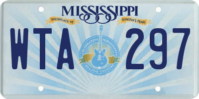 MS license plate WTA297