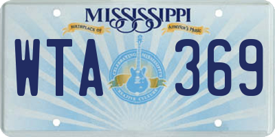 MS license plate WTA369