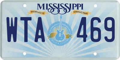 MS license plate WTA469