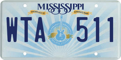 MS license plate WTA511