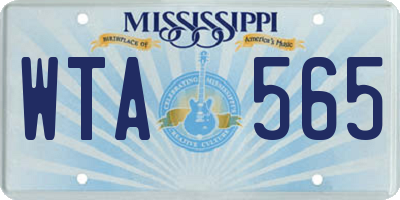 MS license plate WTA565