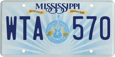 MS license plate WTA570