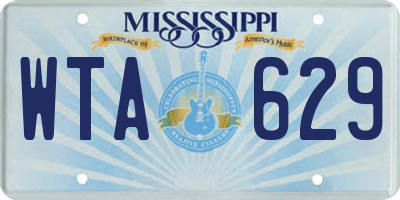 MS license plate WTA629